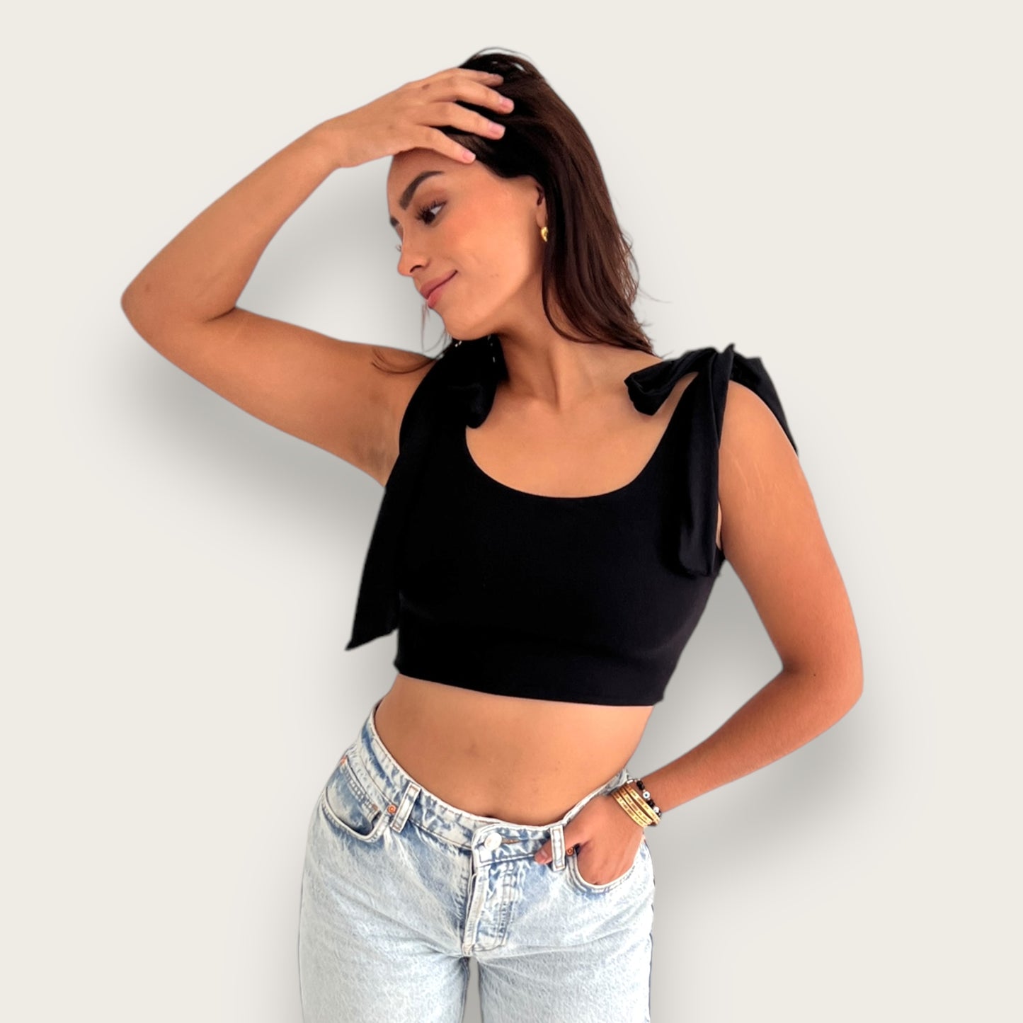 Crop Top con Moños Fer