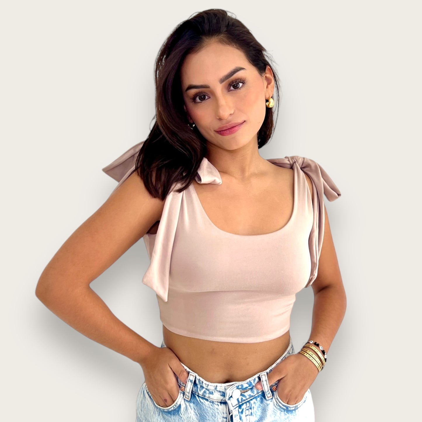 Crop Top con Moños Fer