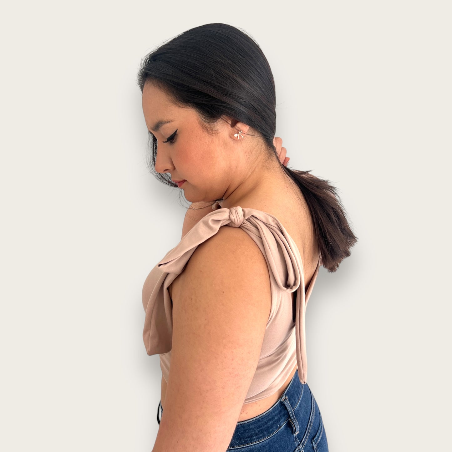 Crop Top con Moños Fer