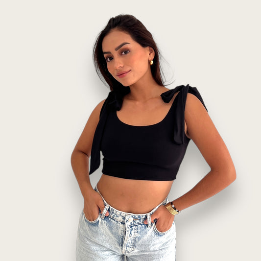 Crop Top con Moños Fer